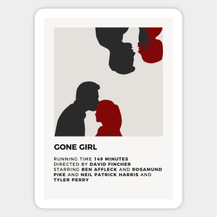 Gone Girl Minimalist Poster Sticker